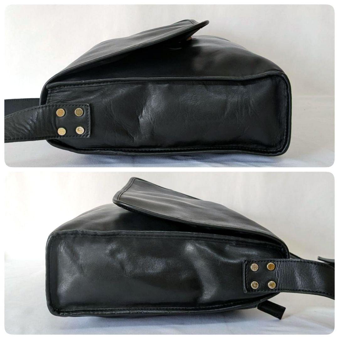 SOMES SADDLE ショルダーバッグ メッセンジャーバッグ 本革 ブラック