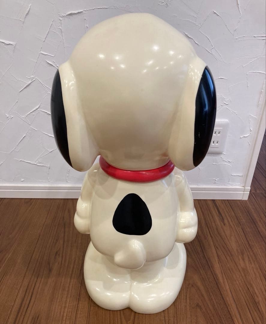 ス*ー様 【当時物】三和銀行 スヌーピー 置き物 時計 約60cm 非売品