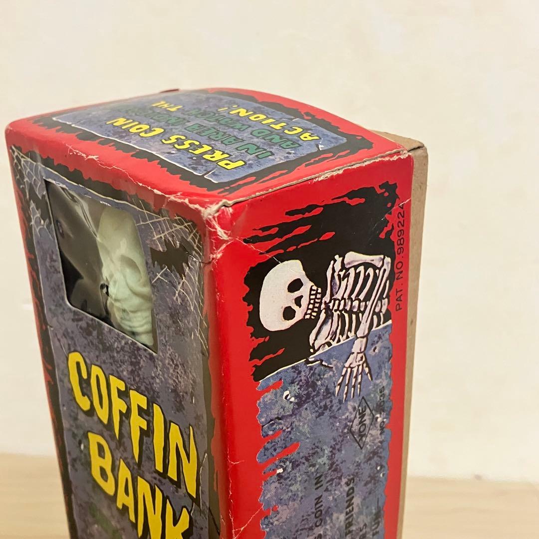 【当時物・レア】COFFIN BANKコフィンバンク ヴィンテージ ブリキ製貯金