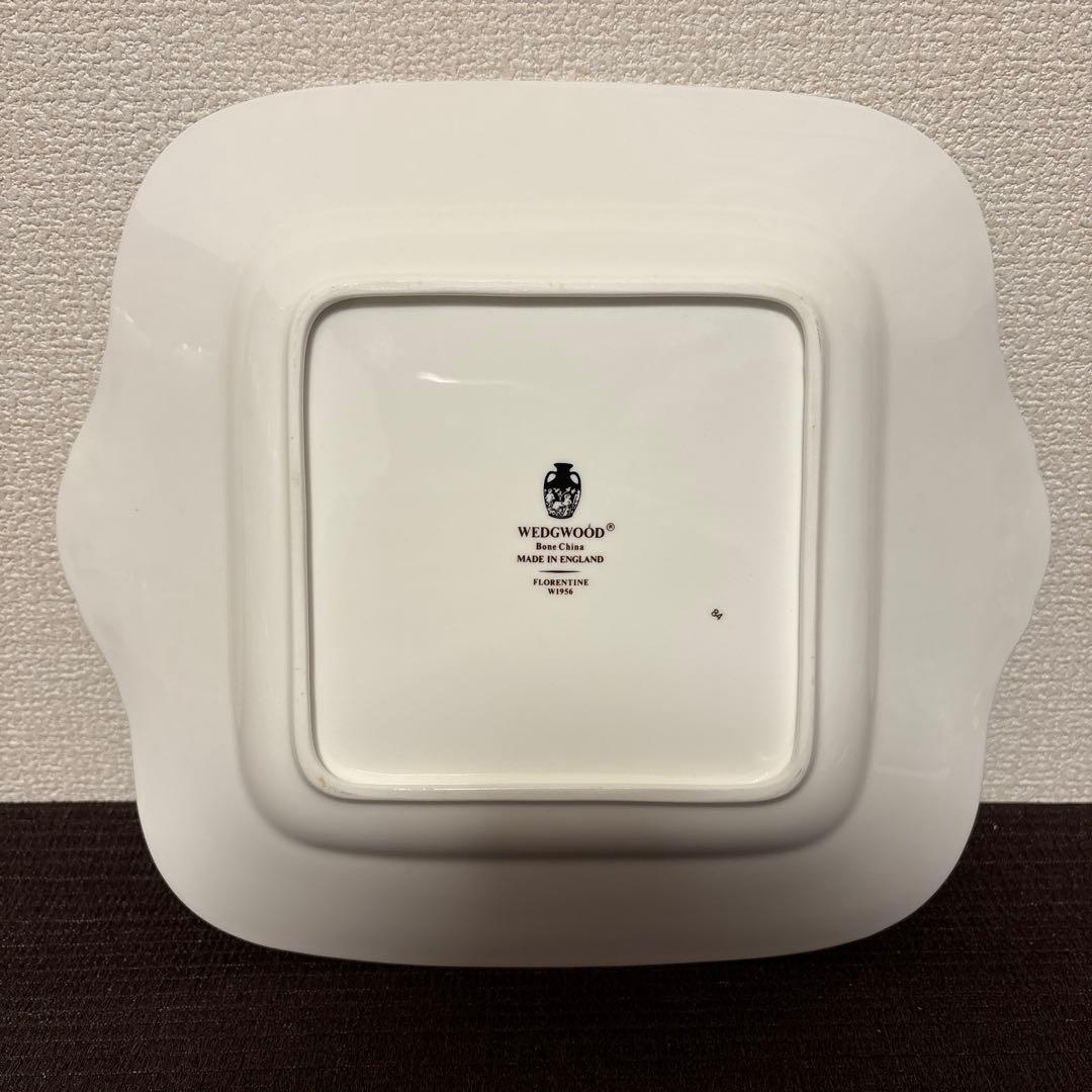 ウェッジウッド　フロレンティーン　コバルト　B&Bプレート　デザートプレート
