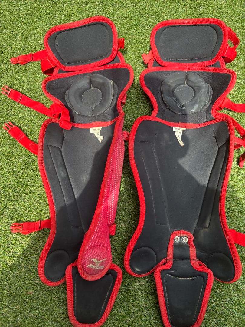 JSBB 軟式用　キャッチャー防具セット　レッド