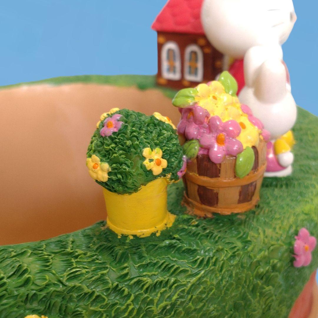 ♡激レア♡　ハローキティ・キャシー　陶器フラワーポット　プランター　ジオラマ