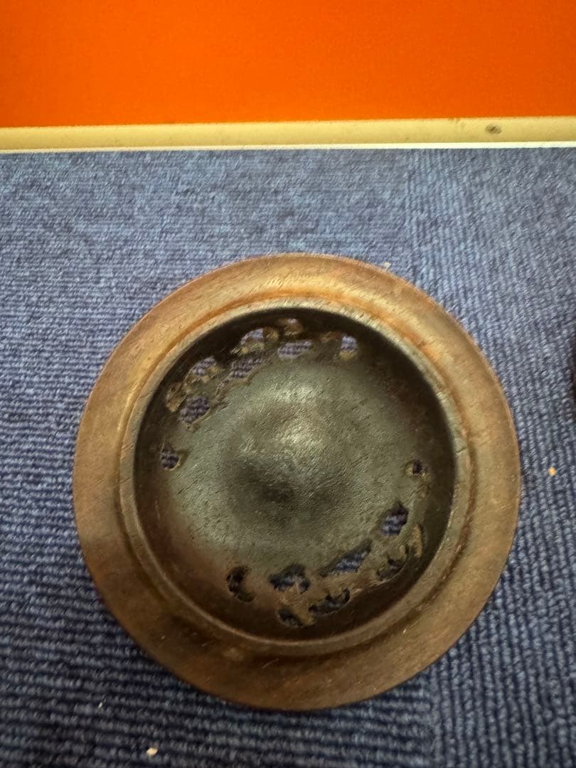 1678 中国骨董　呉須赤絵　香炉　時代物