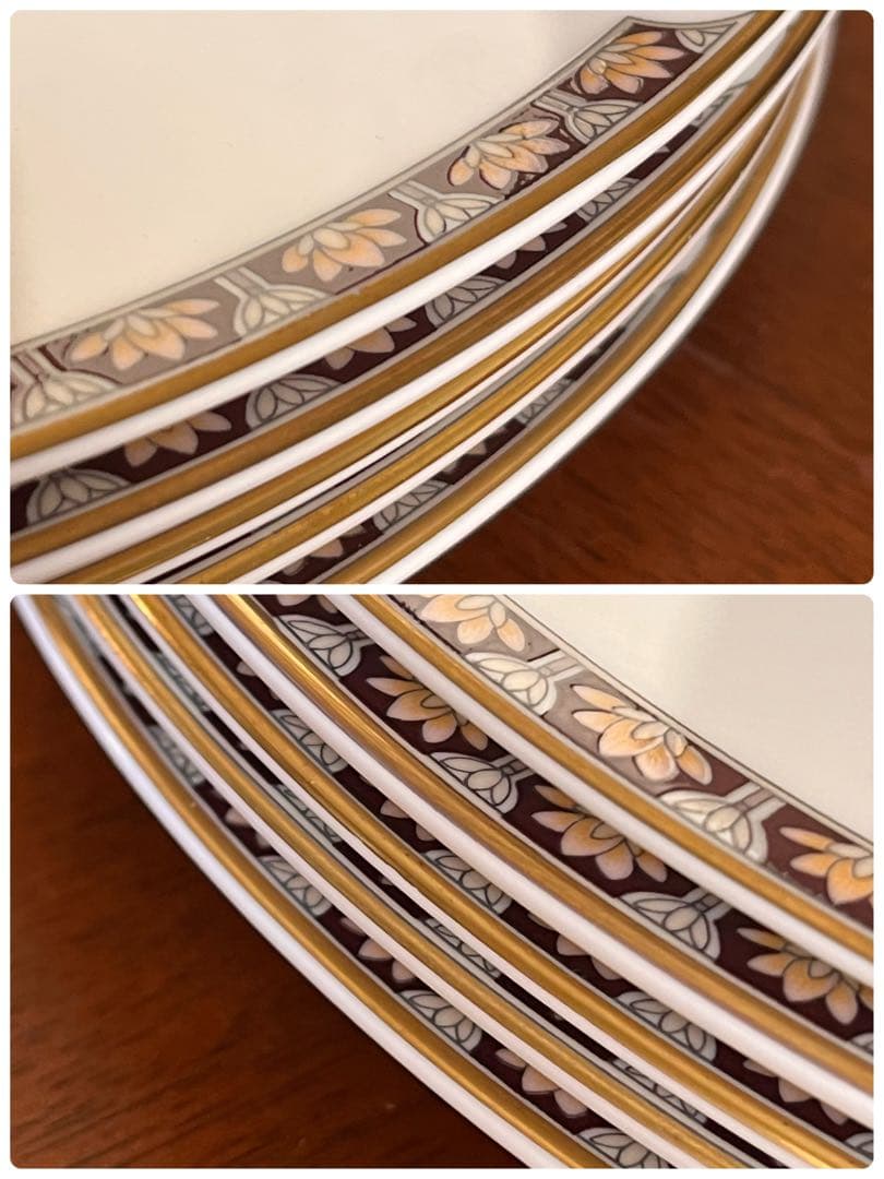 【黒壺美品】ウェッジウッド★アイシス★優雅なディナー皿　5枚