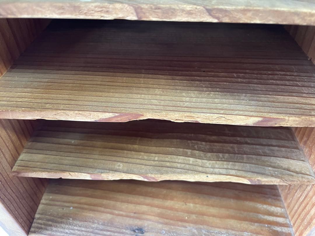 昭和レトロ　アンティーク家具　木製棚　書類棚