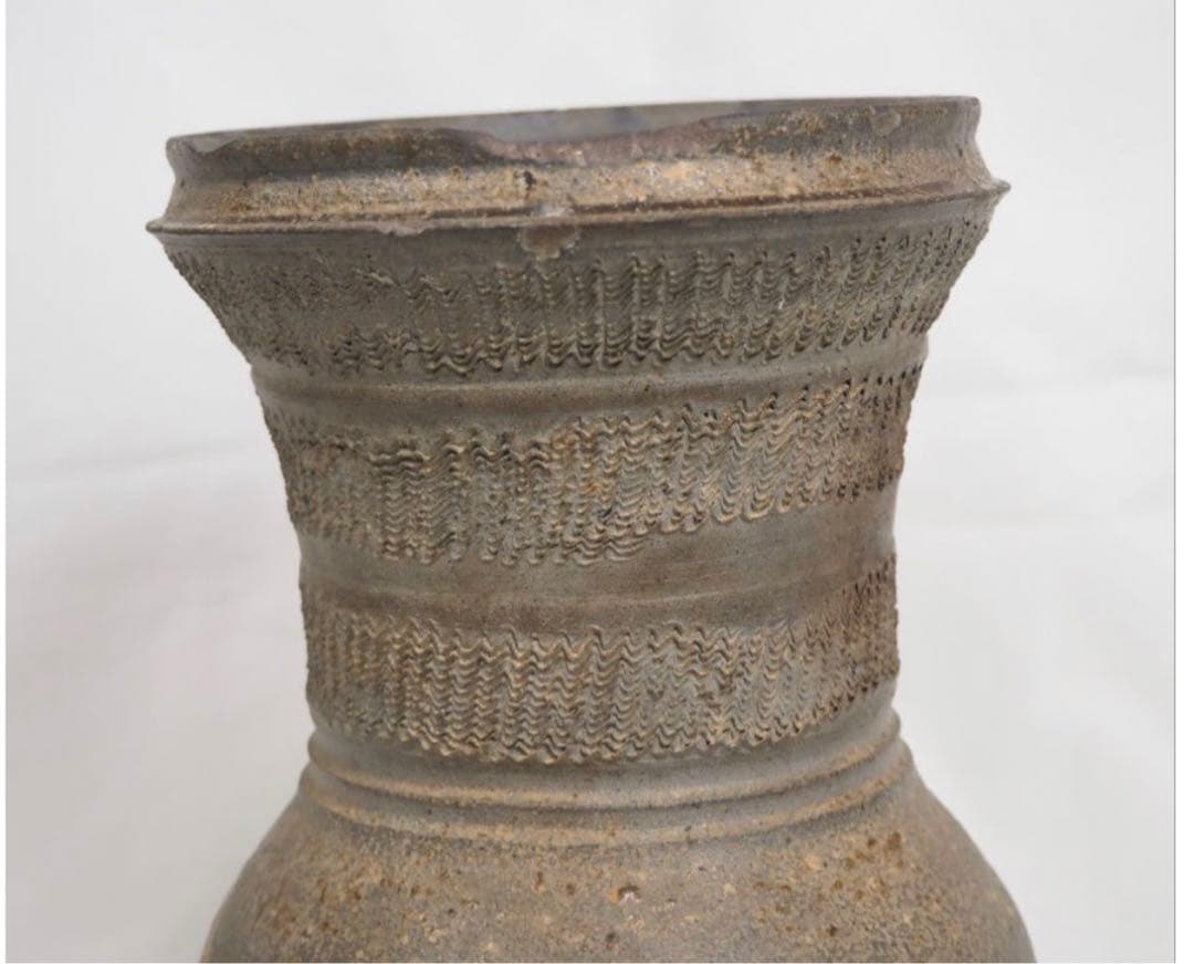 送料無料　5世紀末～6世紀　須恵器壺　自然釉あり　発掘品 出土品 須恵器