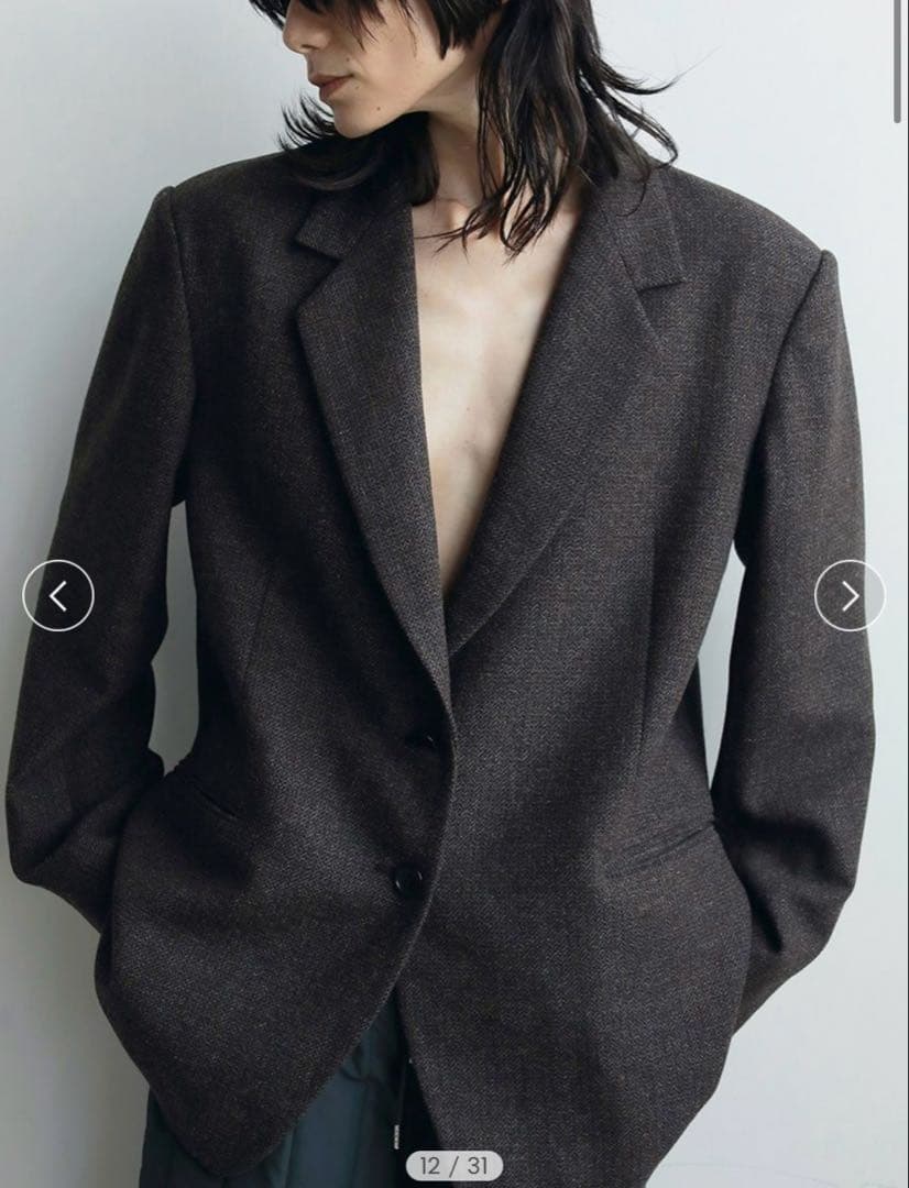 【新品】anuke Herringbone Wool Jacket アンヌーク