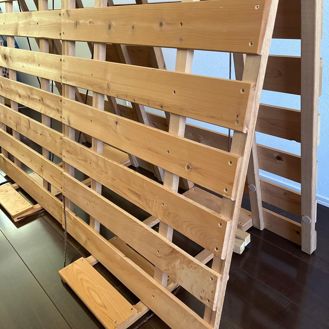 木製すのこベッド ダブル