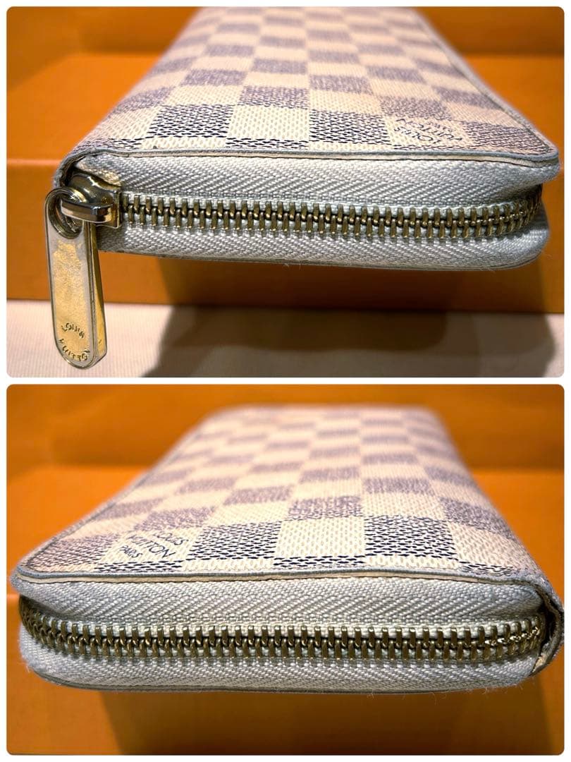 ルイヴィトン　長財布　ダミエ　アズール　ジッピーウォレット