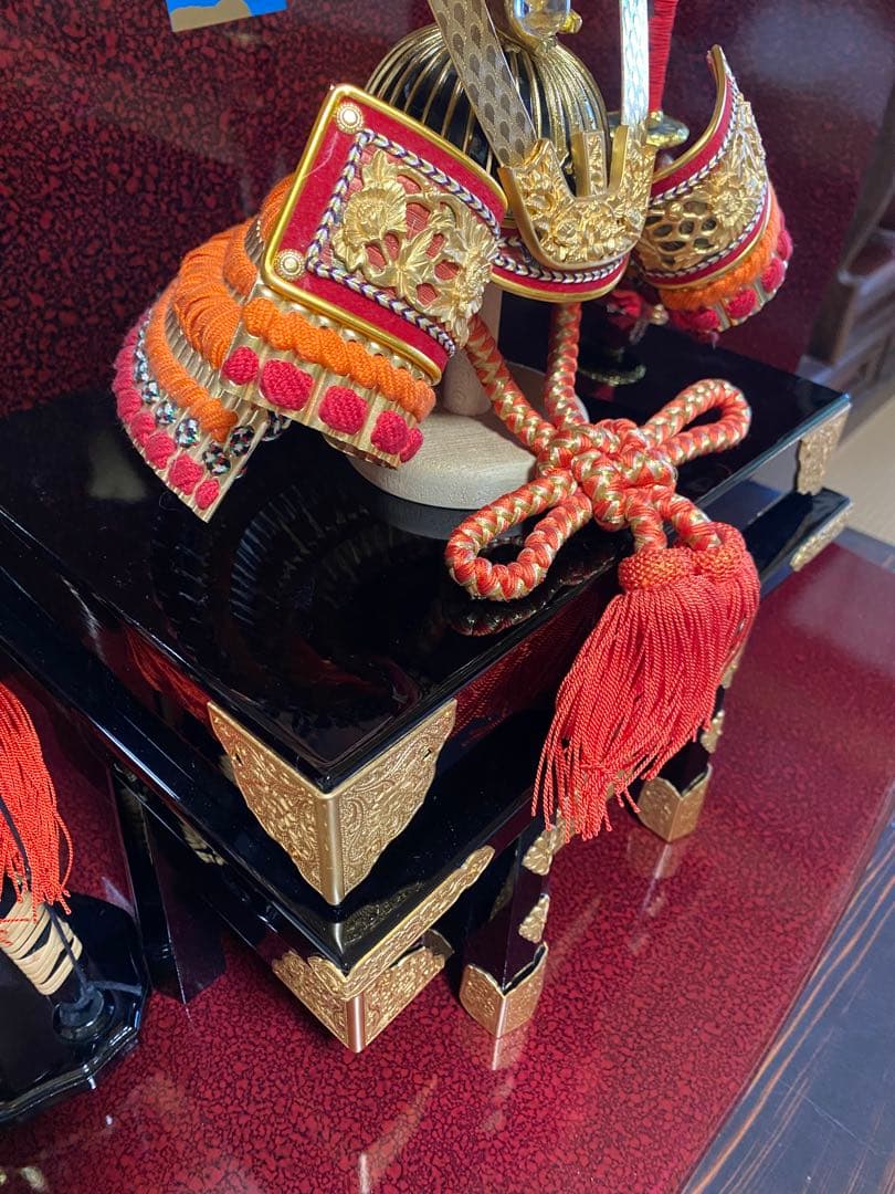 【猫みい専用】 伝統的 五月人形 赤金