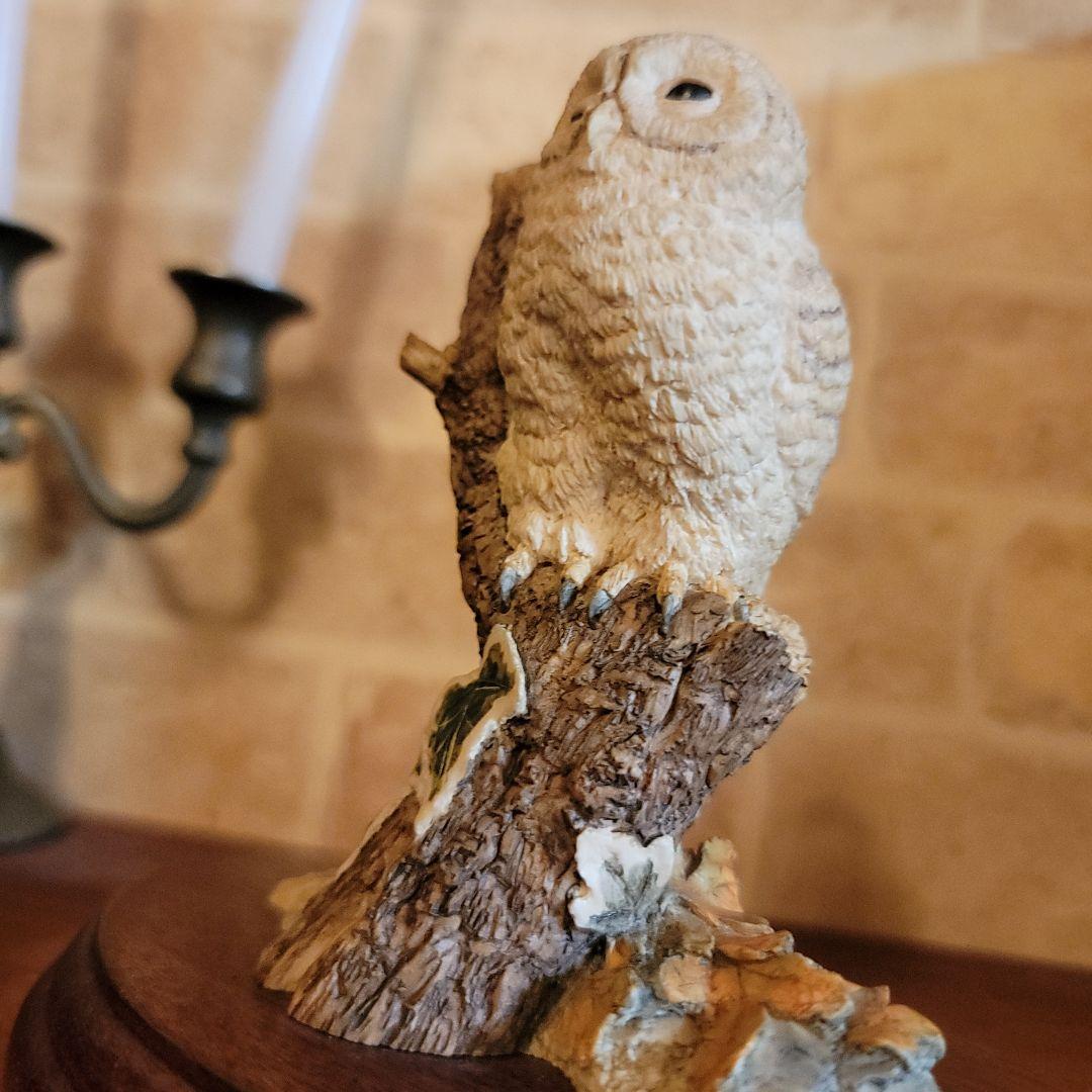 ご契約済みです！　　90'sヴィンテージ英国　ボーダーファインアーツ製フクロウ