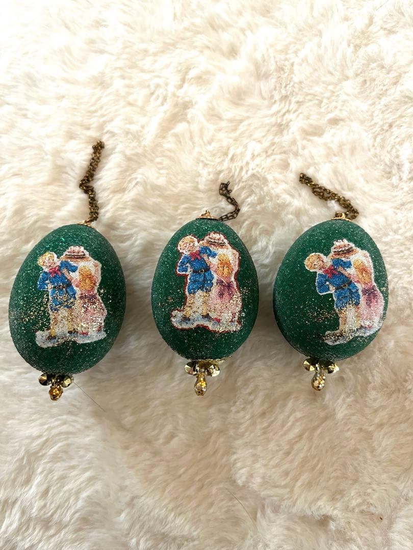 クリスマスオーナメント(1個¥2200〜別売り可能)　エッグオーナメント