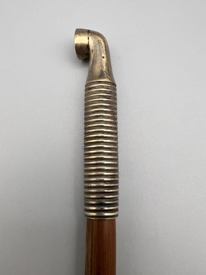 【海】レア煙管　キセル　巻き線文　細密手彫　細工　アンティーク　約66g