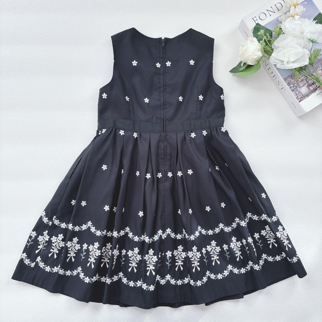 美品♡組曲 120 フォーマル 3点セット ワンピース スーツ 花柄