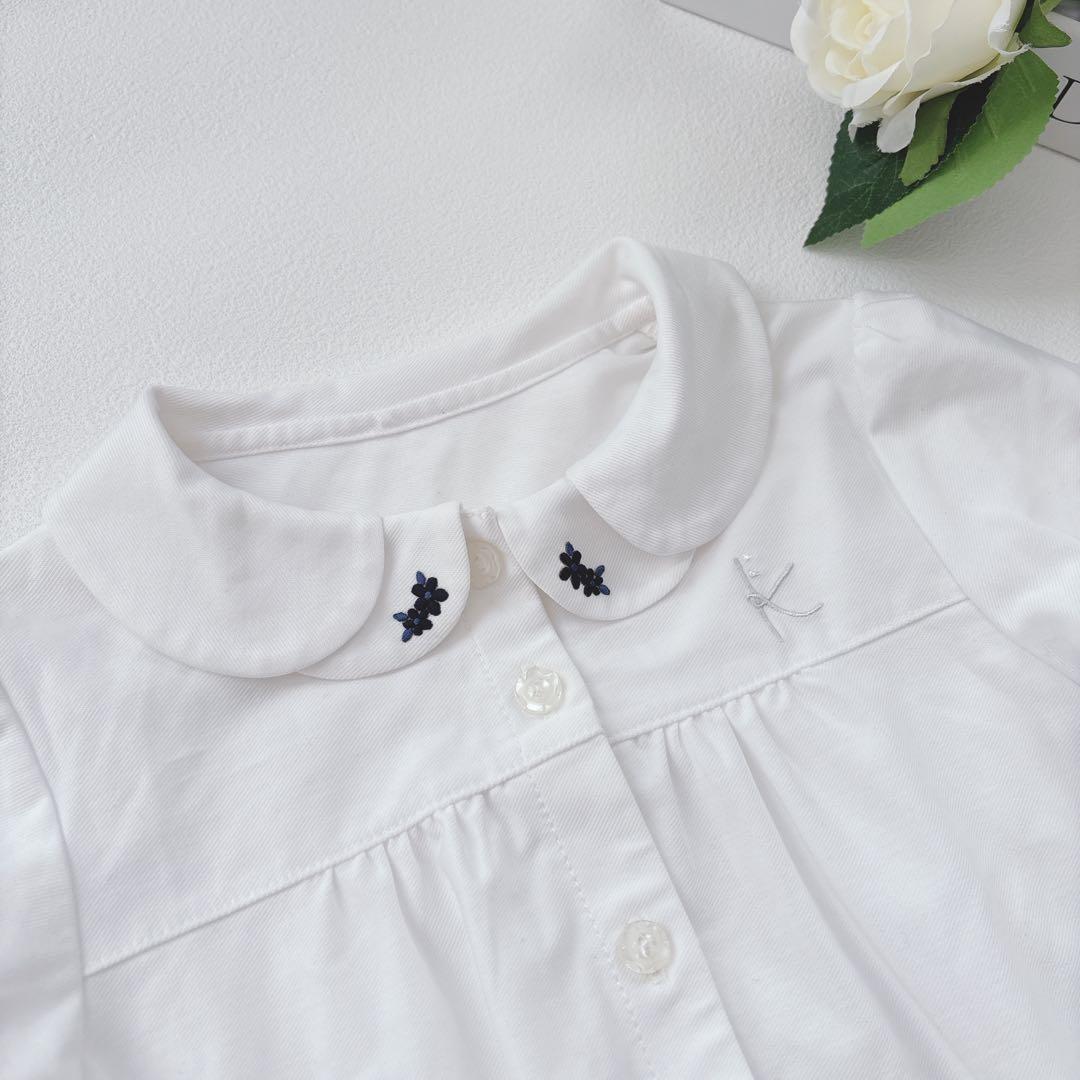 美品♡組曲 120 フォーマル 3点セット ワンピース スーツ 花柄