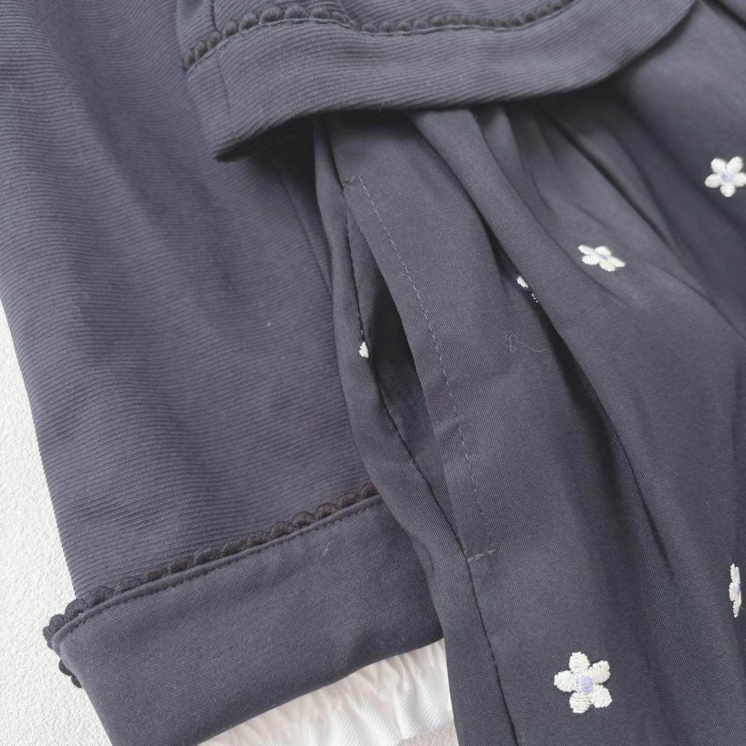 美品♡組曲 120 フォーマル 3点セット ワンピース スーツ 花柄