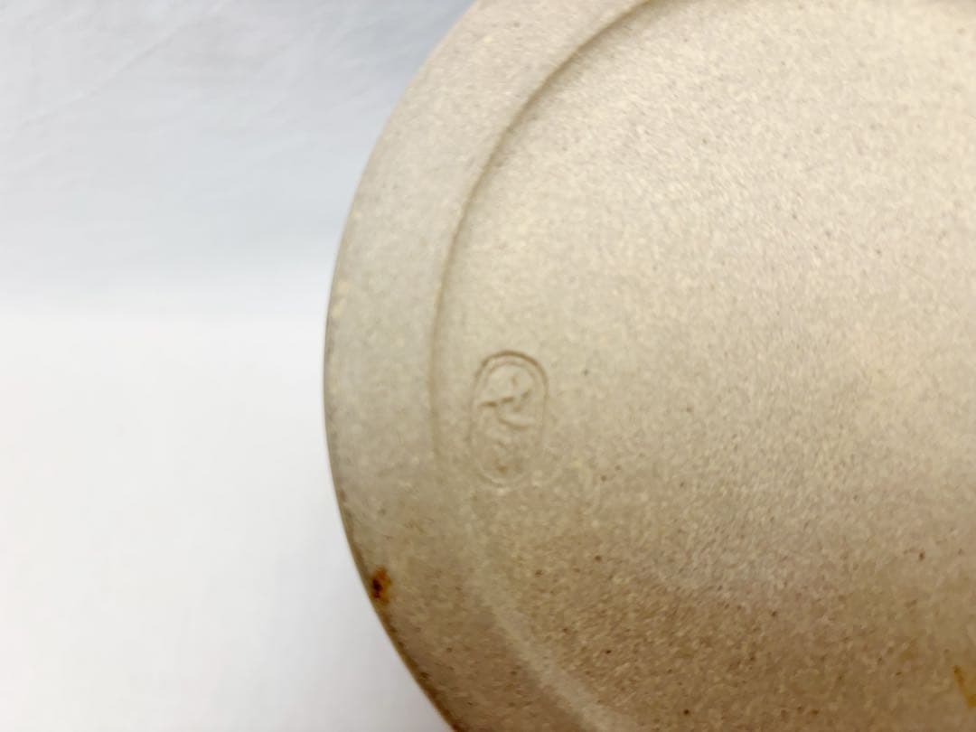 ほぼ未使用 茶道具 淡海ぜぜ 窯元 陽炎園造 膳所焼 糸目 水指 陶印 共箱