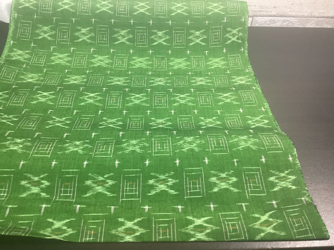 着物 反物 久留米かすり シルケット 立花 民芸織 綿100% 未使用品 960