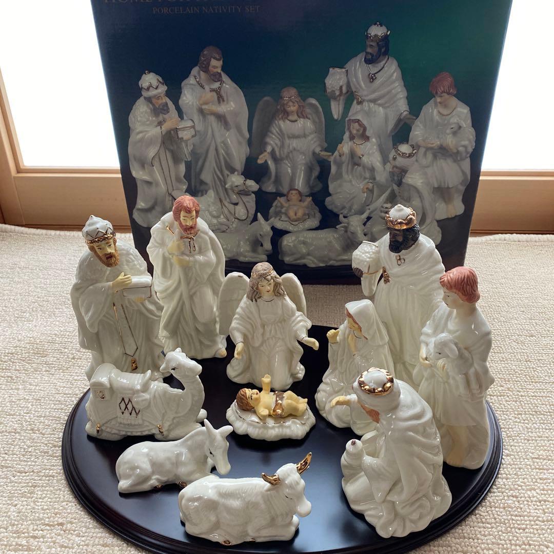 ポーセリン製クリスマスナティビティセット
