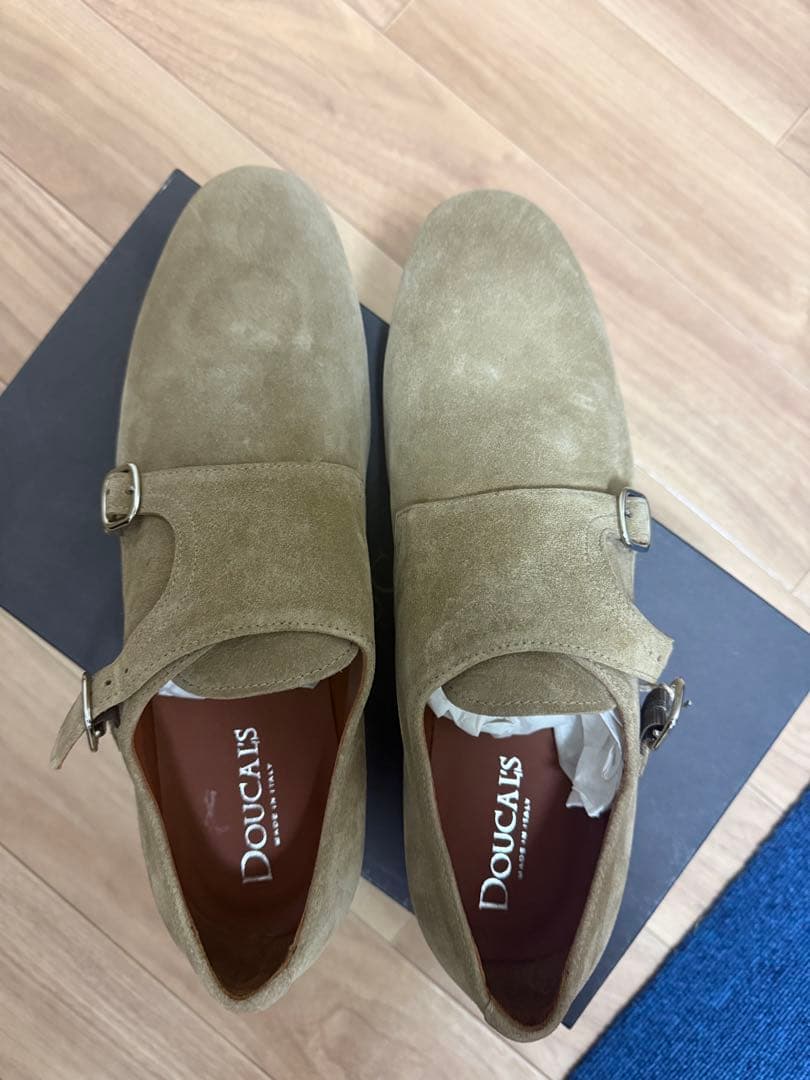 DOUCAL'S スエード ダブルモンクシューズ 42