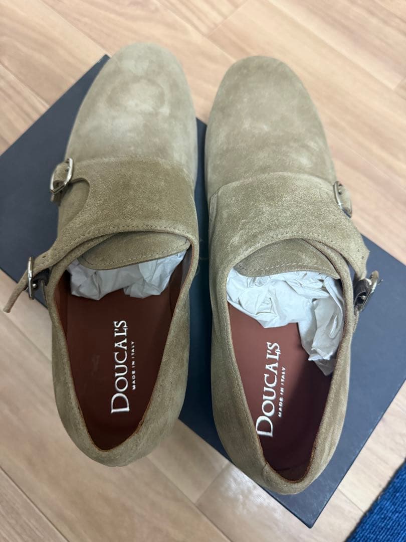 DOUCAL'S スエード ダブルモンクシューズ 42