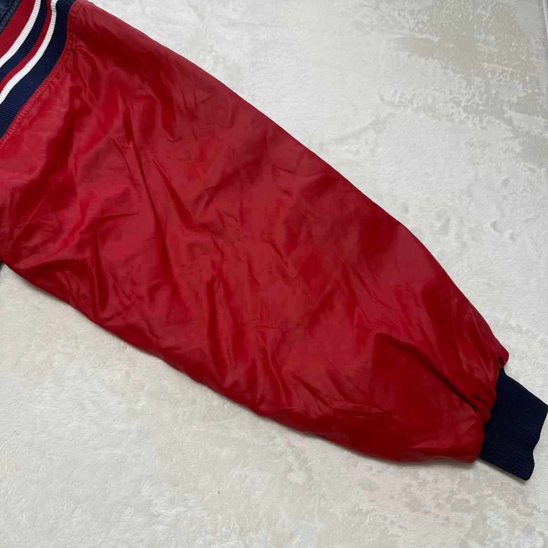 90s MLB AtlantaBraves ブレーブス 光沢サテン スタジャン