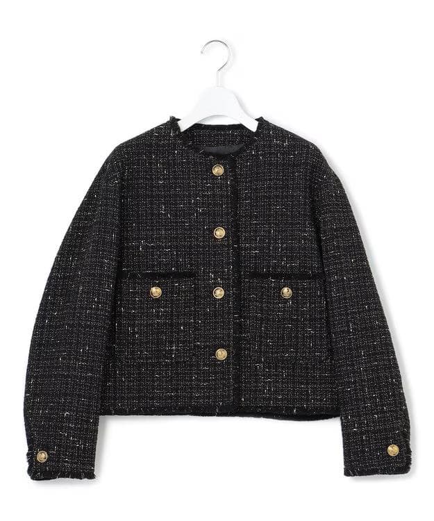 23区　44XL　GIOLICA ボタン ツイード ジャケット 　今期販売中