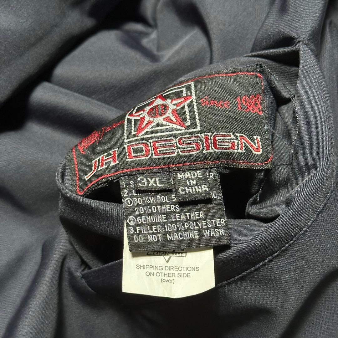 3XL JH リバーシブル スタジャン ニューヨークヤンキース レザー 本革