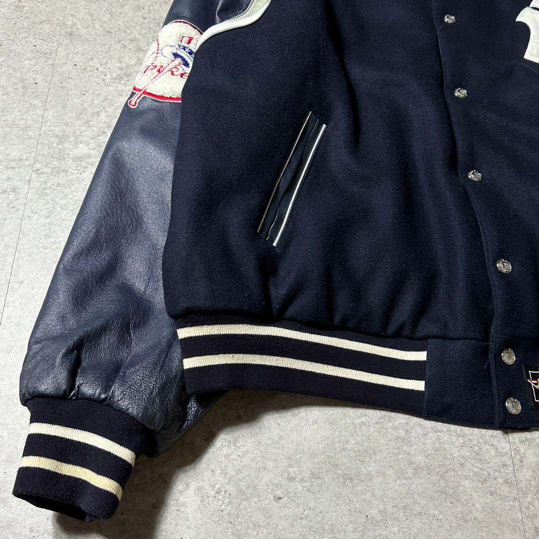 3XL JH リバーシブル スタジャン ニューヨークヤンキース レザー 本革