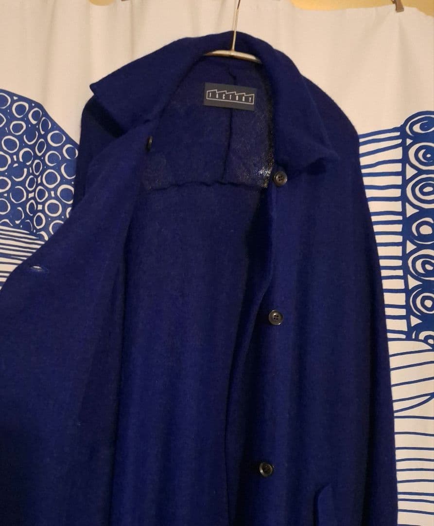 FACTORY　ファクトリー　足利　ウール ダブル コート ブルー