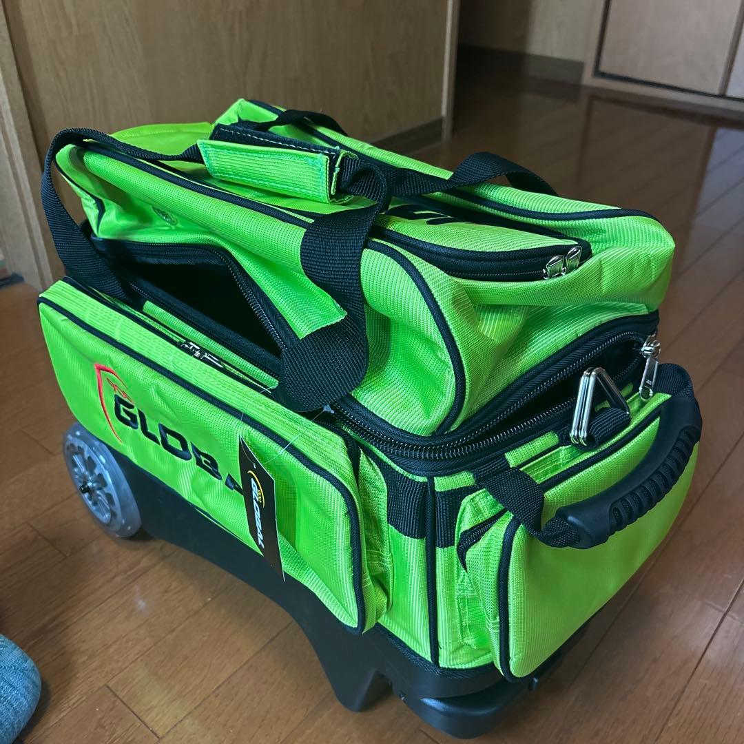 新品　GLOBAL ボウリング用バッグ 蛍光グリーン