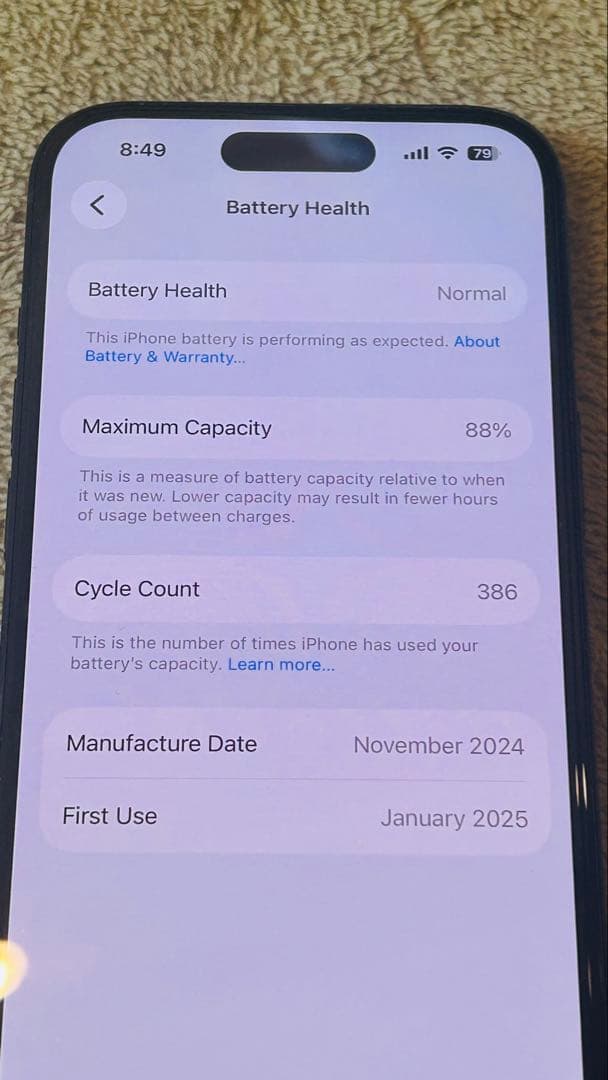 iPhone15 128GB SIMフリー 美品