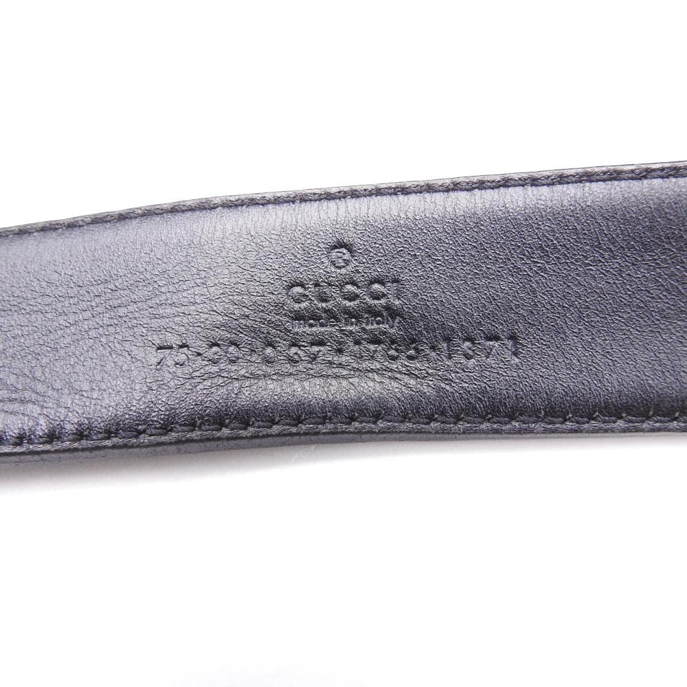 GUCCI グッチ ベルト インターロッキングG レザー サイズ：75/30