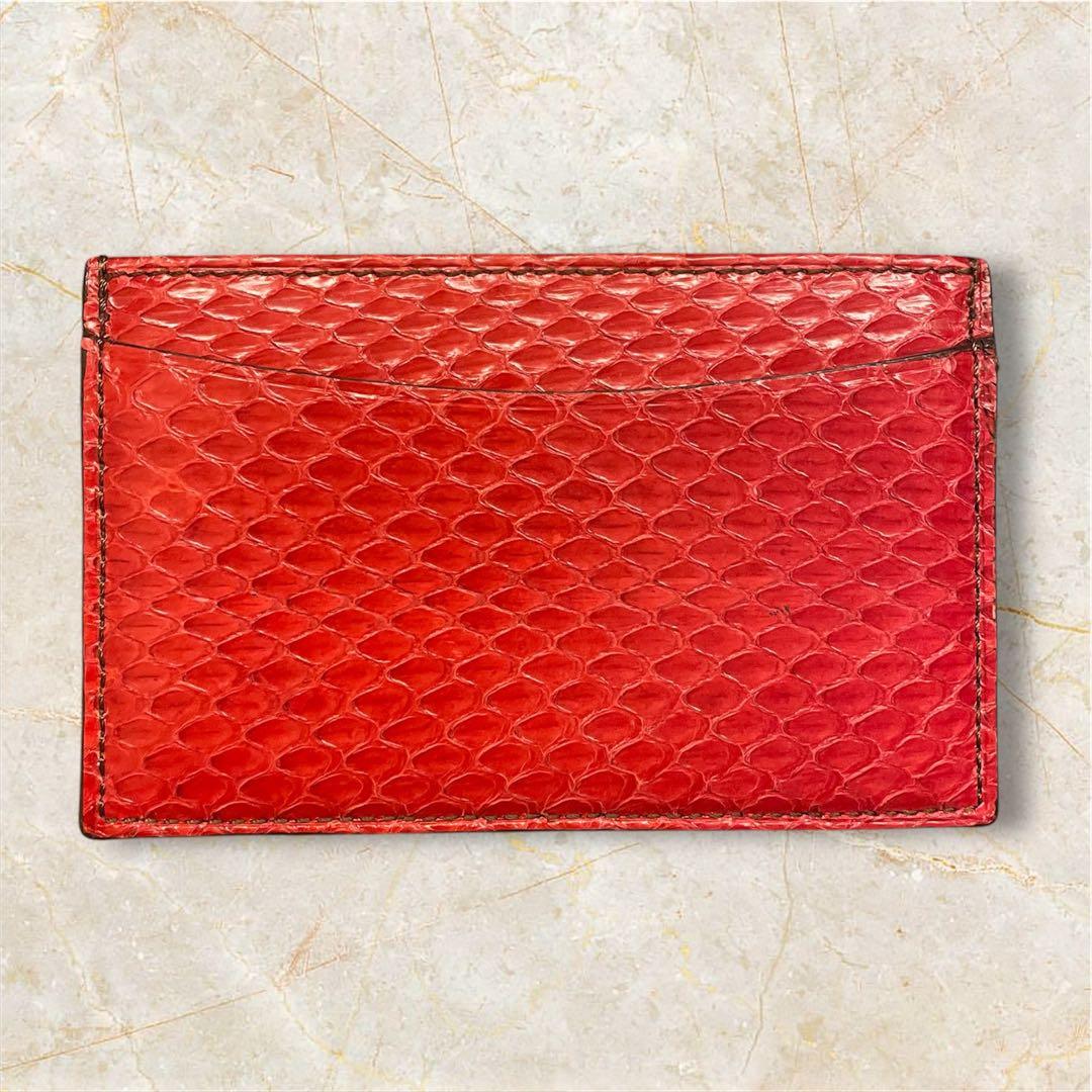 美品　カルティエ　Cartier　カードケース　名刺入れ　パイソンレザー