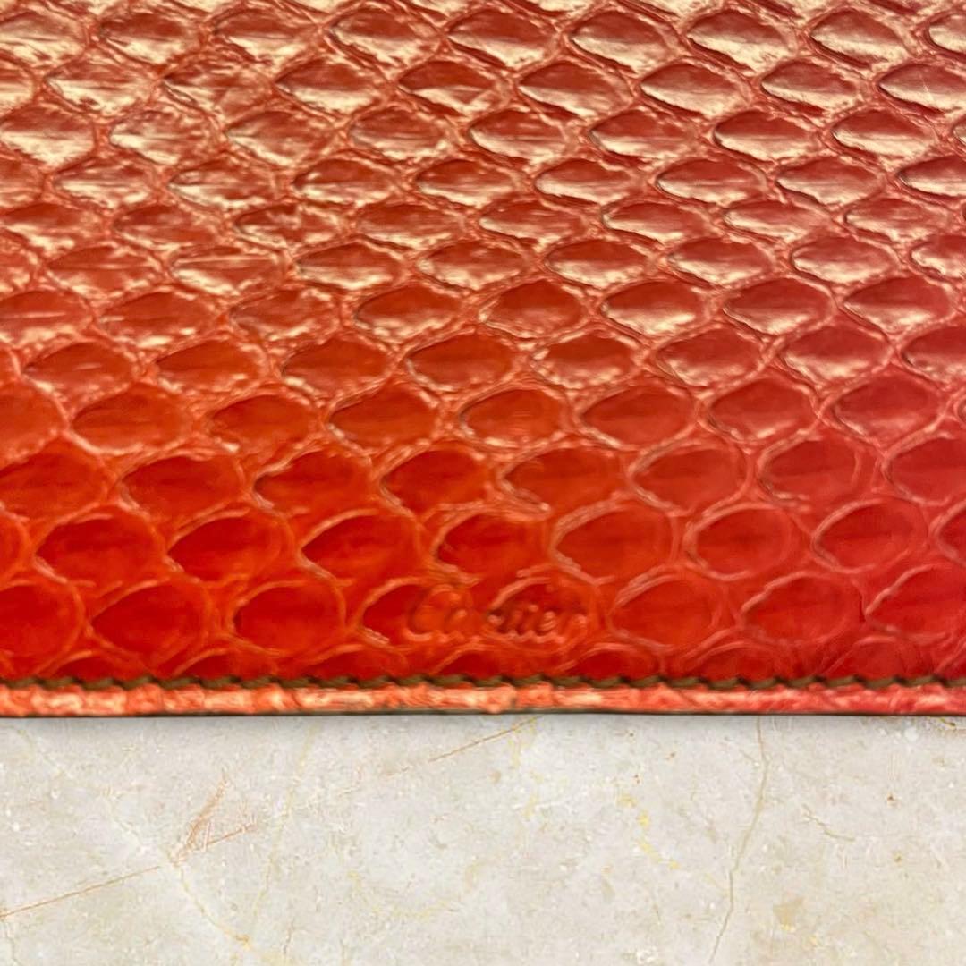 美品　カルティエ　Cartier　カードケース　名刺入れ　パイソンレザー