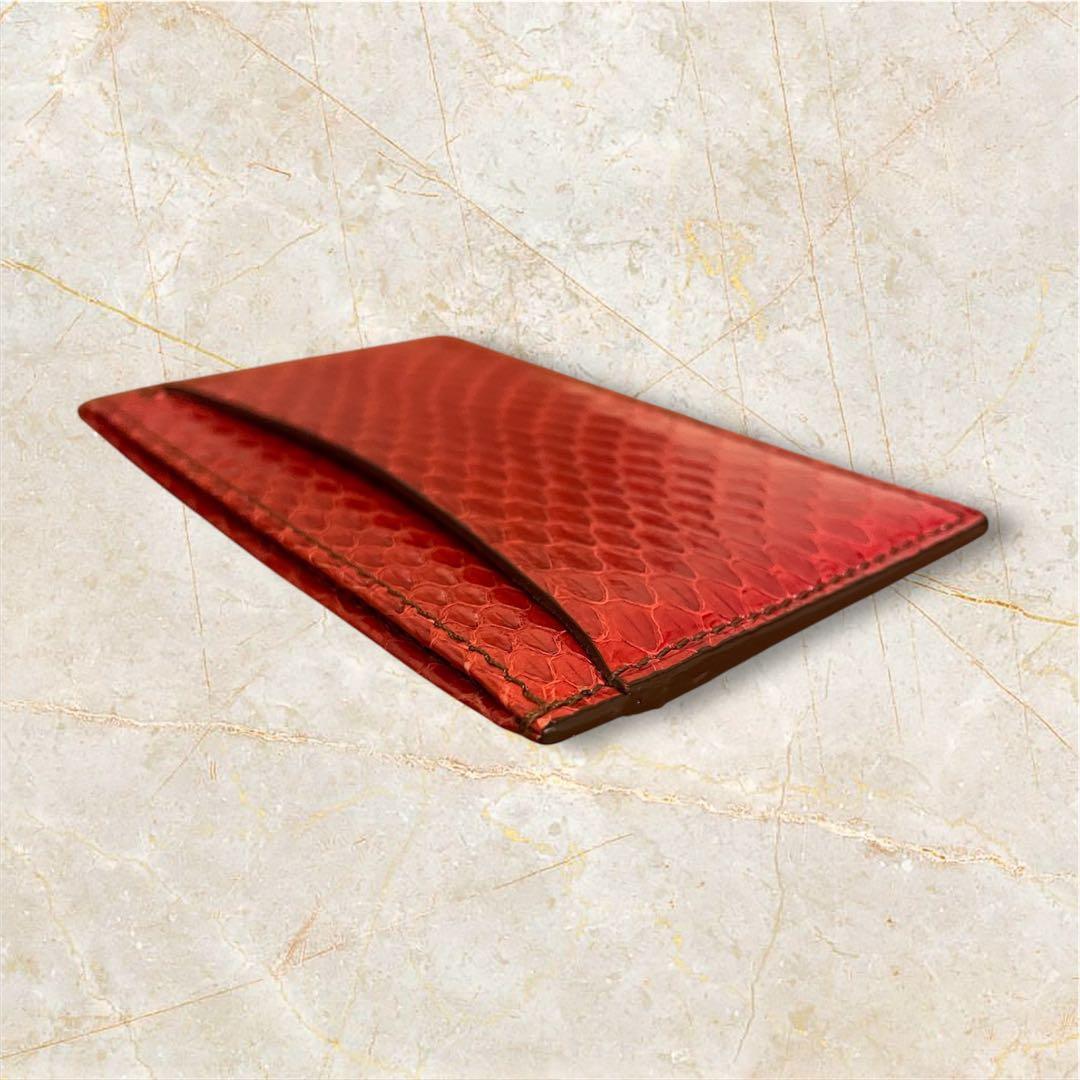 美品　カルティエ　Cartier　カードケース　名刺入れ　パイソンレザー