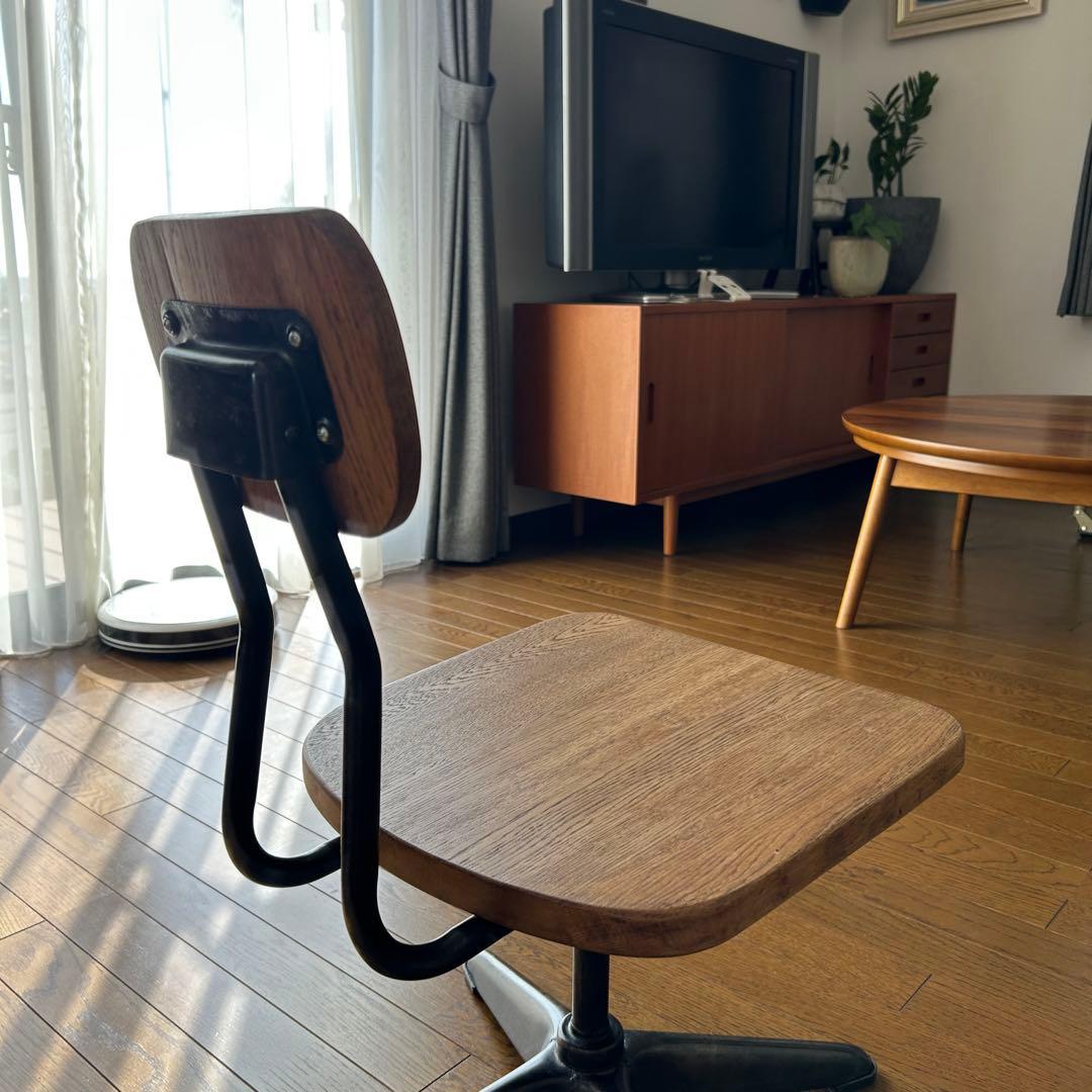 1点もの ヴィンテージ アンティーク ダイニングチェア デスクチェア 回転椅子