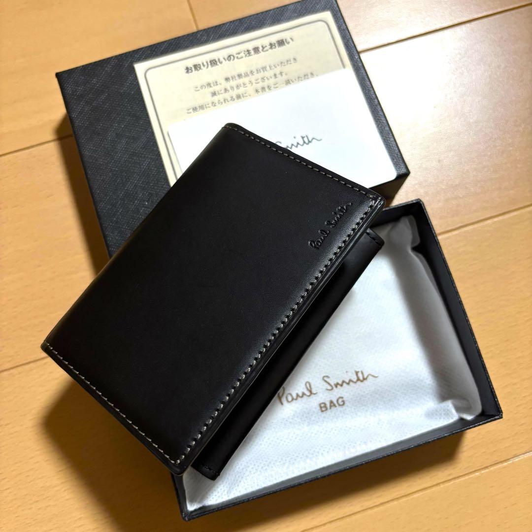 Paul Smith 名刺入れ　オールドレザー2 新品未使用品　ブラック　完売品