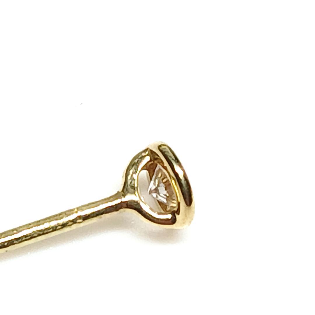 OMZMKY様　4mm バイザヤード ダイヤ ピアス 片耳 750 K18