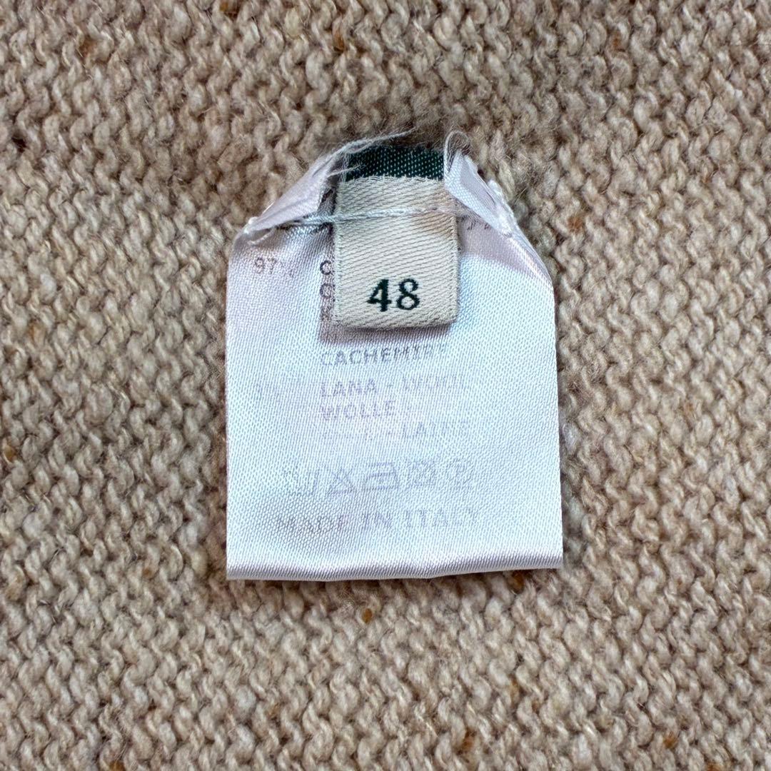 美品✨️ドルモア タートネックセーター ミドルゲージ ベージュイタリア製 48