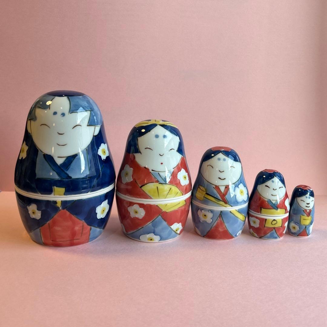 波佐見のお雛さん 有田焼 マトリョーシカ 雛飾り ひな祭り 桃の節句
