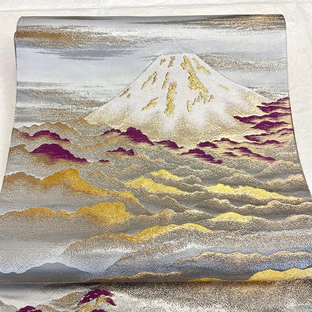 横山大観　袋帯　1F