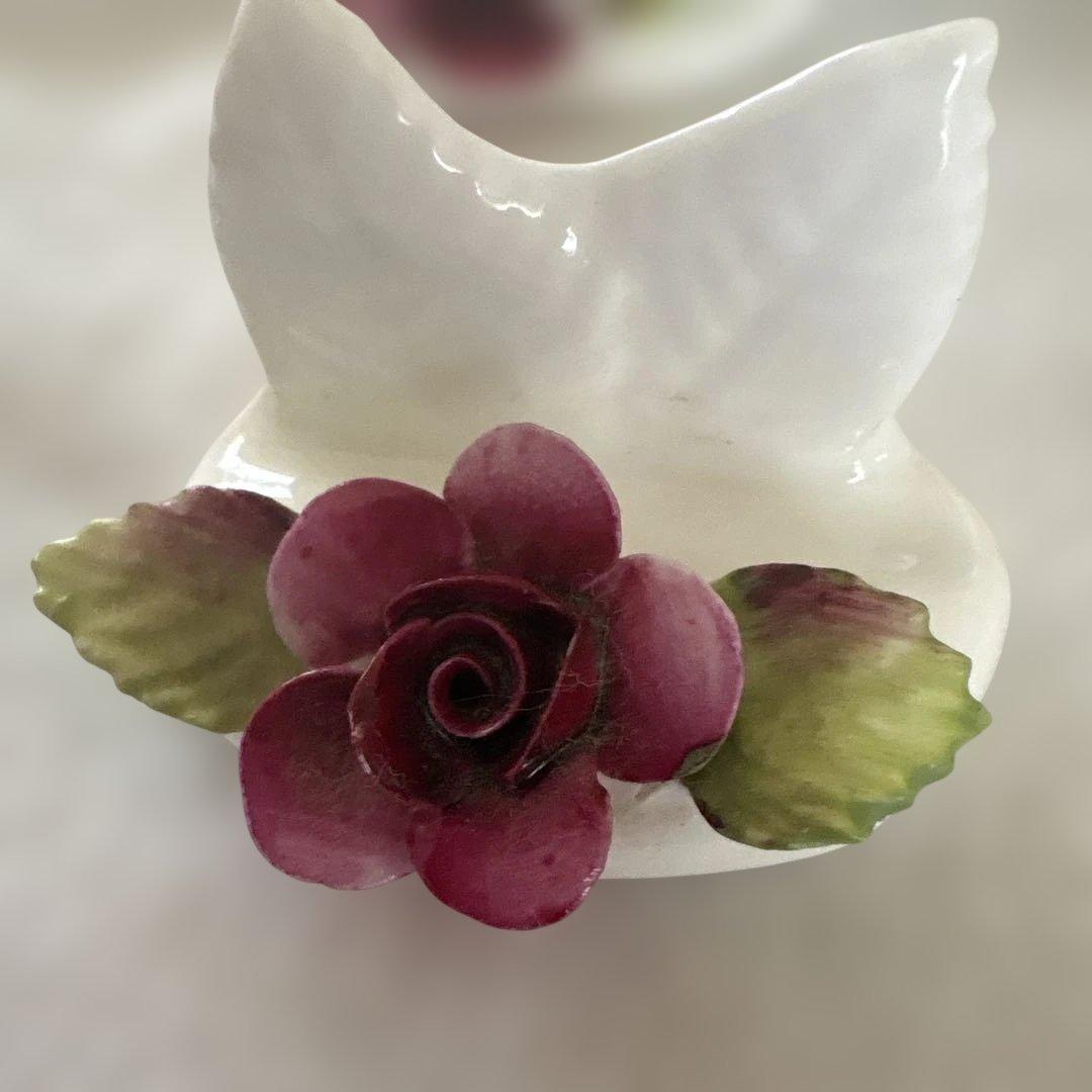 コールポート　バラの陶花カードスタンド6個セット