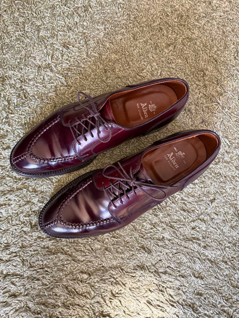 美品　Alden コードバン Uチップ　バーガンディー