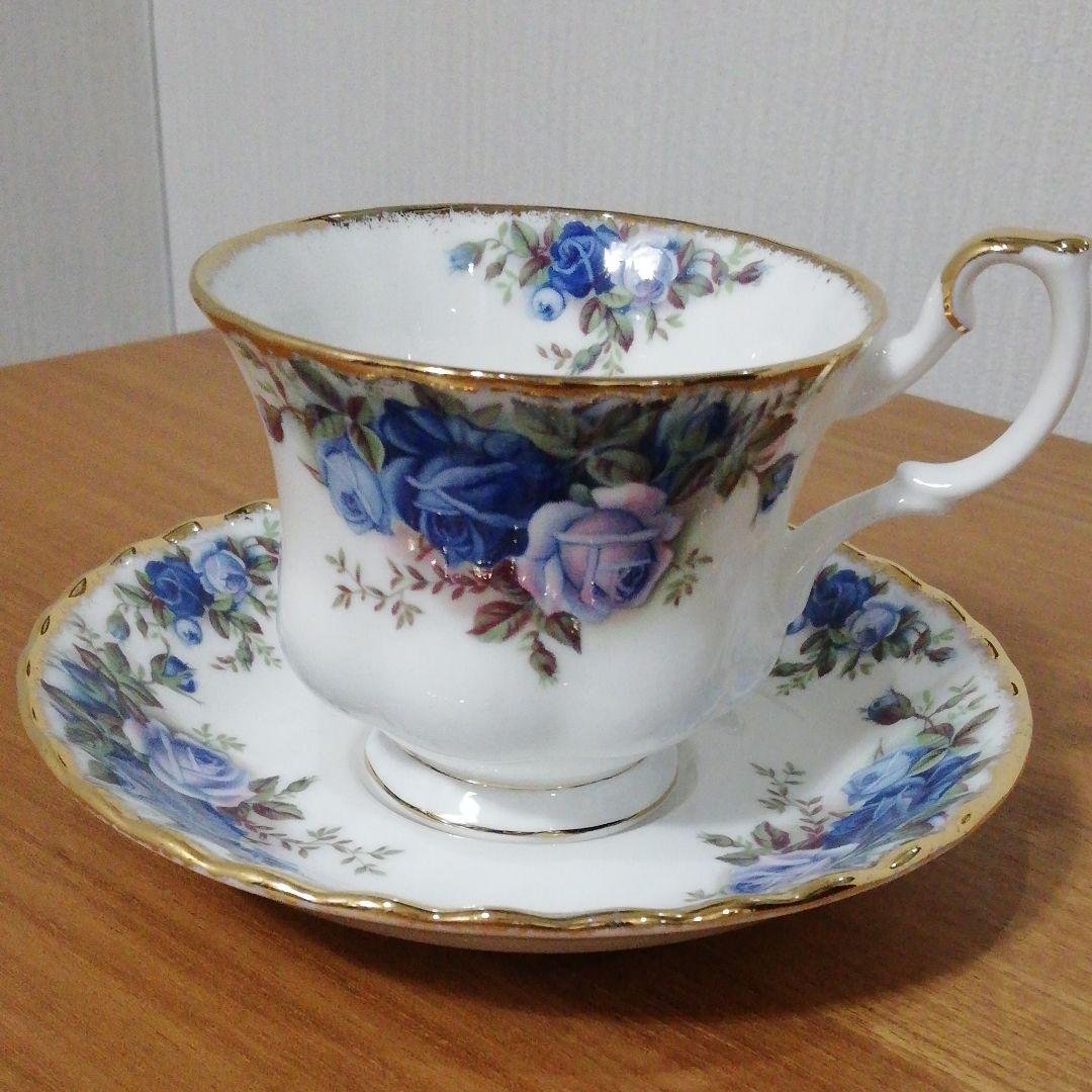 ロイヤルアルバート ムーンライトローズ ティーセット&ケーキ皿 5セットと