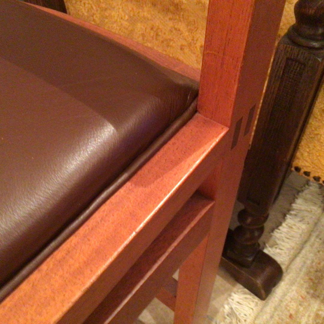 デンマークBOTIUM社木製アームチェア(本革、チーク)