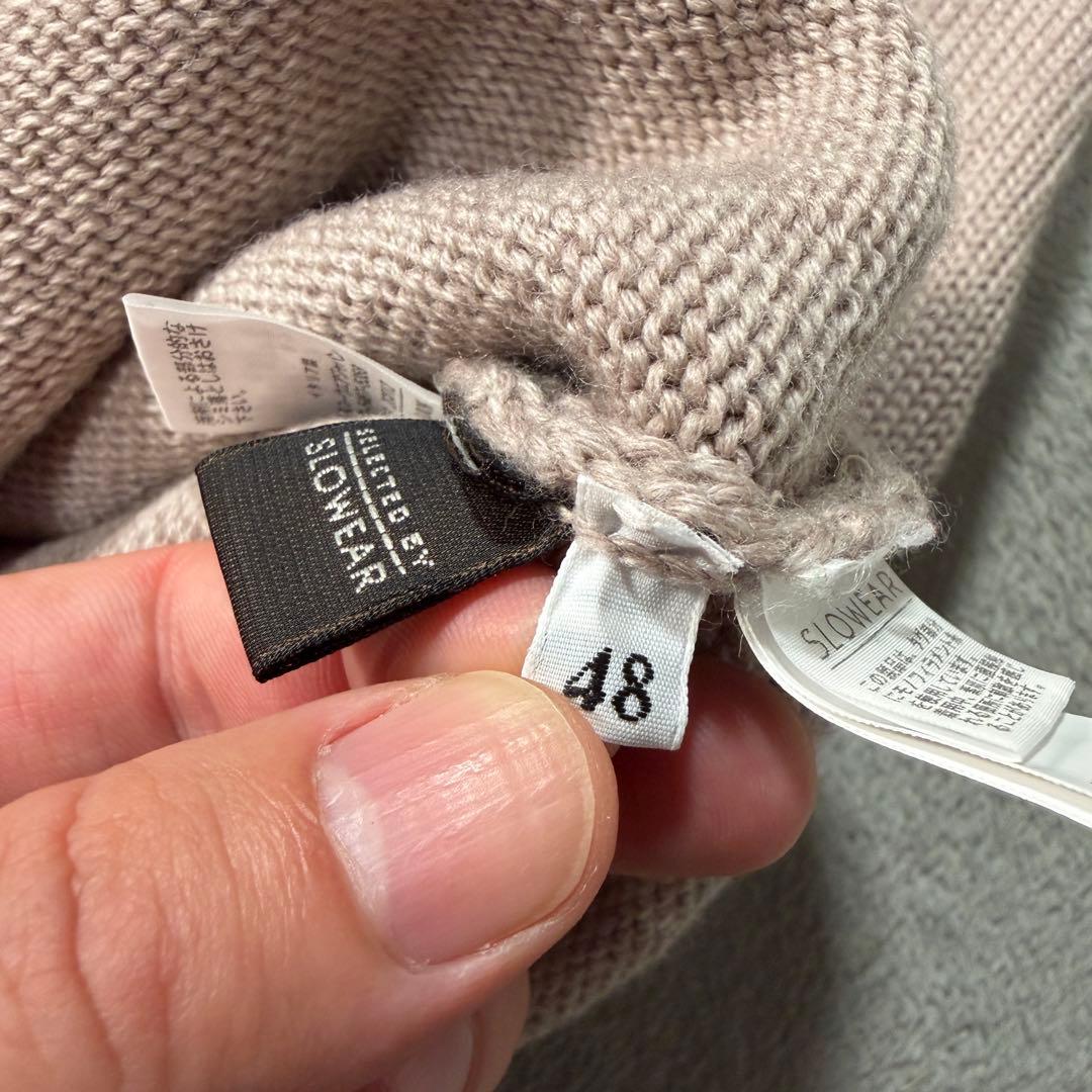 ザノーネ　5ゲージ　タートルネック　ニット　48サイズ　ブラウン