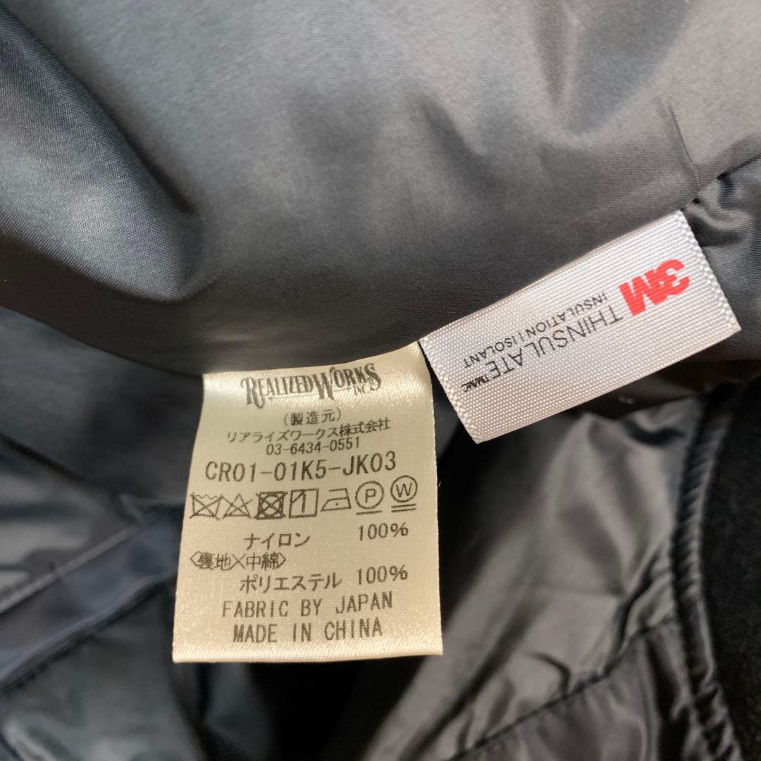 CRIMIE クライミージャケット　 スタジャン　刺繍ワッペン　ネイビー