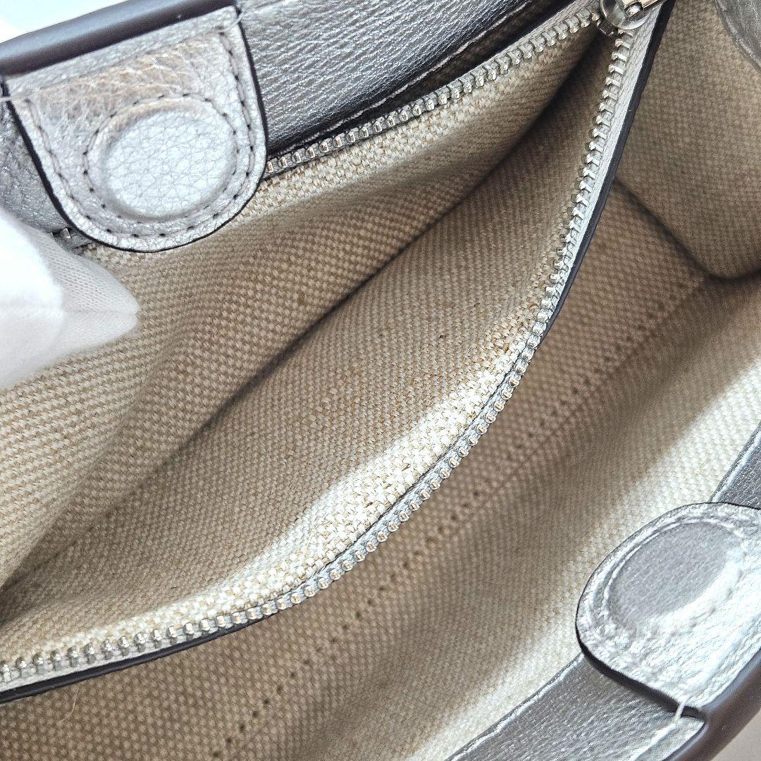 マイケルコース ショルダーバック ハンドバッグ シルバー スモール