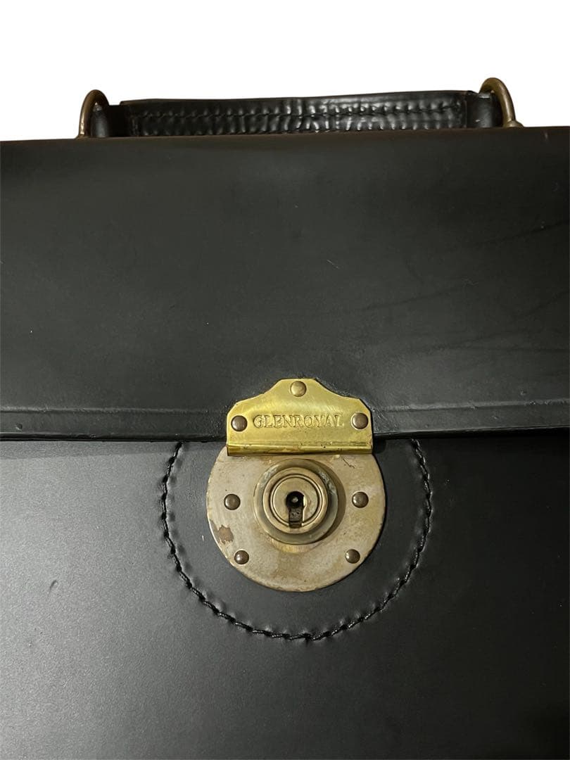 グレンロイヤル　GLEN ブリーフケース　ブラック　レザー　本革